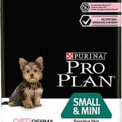 Pro Plan - Croquettes OPTIDERMA Small & Mini Sensitive Skin Saumon Pour Chiot - 3Kg