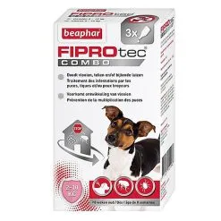 Beaphar - Pipettes Anti-tiques Fiprotec Combo Pour Petit Chien - X3