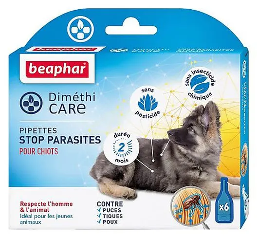 DiméthiCARE - Pipettes STOP Parasites Pour Chiot - 6x1,5ml 2 DiméthiCARE - Pipettes STOP Parasites Pour Chiot - 6x1,5ml