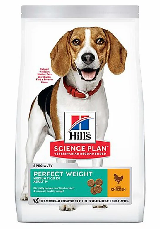 Hill's Science Plan Hill's - Canine Adult Perfect Weight Medium Poulet Pour Chien - 12Kg 3 Hill's Science Plan Hill's - Canine Adult Perfect Weight Medium Poulet Pour Chien - 12Kg