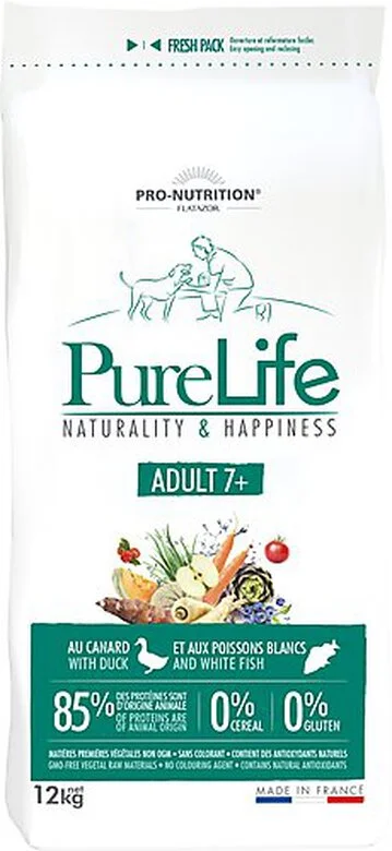 Flatazor - Croquettes PURE LIFE Adult 7+ Pour Chien - 12Kg 3 Flatazor - Croquettes PURE LIFE Adult 7+ Pour Chien - 12Kg