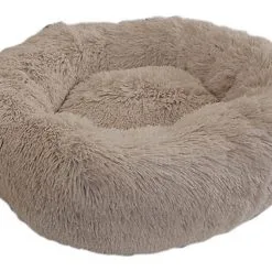 Wouapy - Corbeille Ronde Moelleuse Beige Pour Chien Et Chat - T60