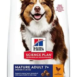 Hill's Science Plan - Croquettes Active Longevity Medium Mature 7+ Poulet Pour Chien - 12Kg