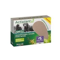 ActiPlant' - Shampoing Solide Poils Noirs Pour Chien Et Chat - 100g