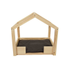 Comme Un Roi - Lit Cabane Chocolat Pour Chien Et Chat - 60cm
