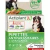 ActiPlant'3 - Pipettes Antiparasitaires Et Apaisantes Bio Pour Grand Chien - X3