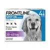 Frontline - Pipettes Antiparasitaire Pour Chien De 20 à 40Kg - 4x2,68ml -Nourriture pour chien Soldes 69101