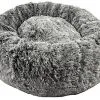 Bobby - Coussin Donut Poilu Gris Pour Chien - L