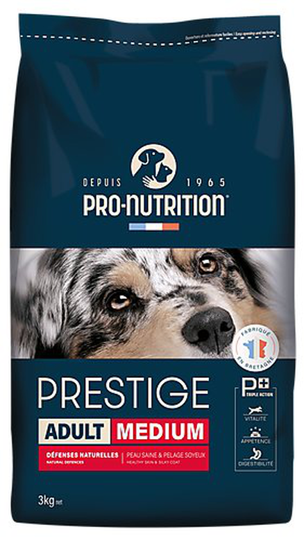 Pro Nutrition Pro-nutrition - Croquettes Prestige Medium Adult Pour Chiens - 3Kg 3 Pro Nutrition Pro-nutrition - Croquettes Prestige Medium Adult Pour Chiens - 3Kg