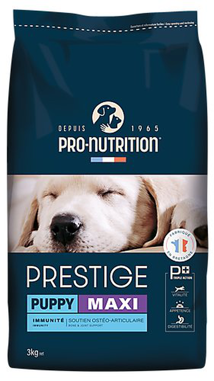 Pro Nutrition Pro-nutrition - Croquettes Prestige Maxi Puppy Pour Chiots - 3Kg 3 Pro Nutrition Pro-nutrition - Croquettes Prestige Maxi Puppy Pour Chiots - 3Kg