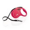 Flexi - Laisse à Enrouleur Classic Sangle Rouge M Pour Chiens - 5m